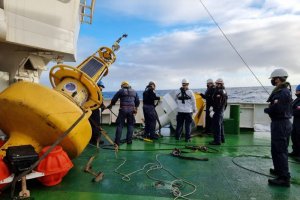 Buque "Cabo de Hornos" fondeó boyas Dart y Watchkeeper